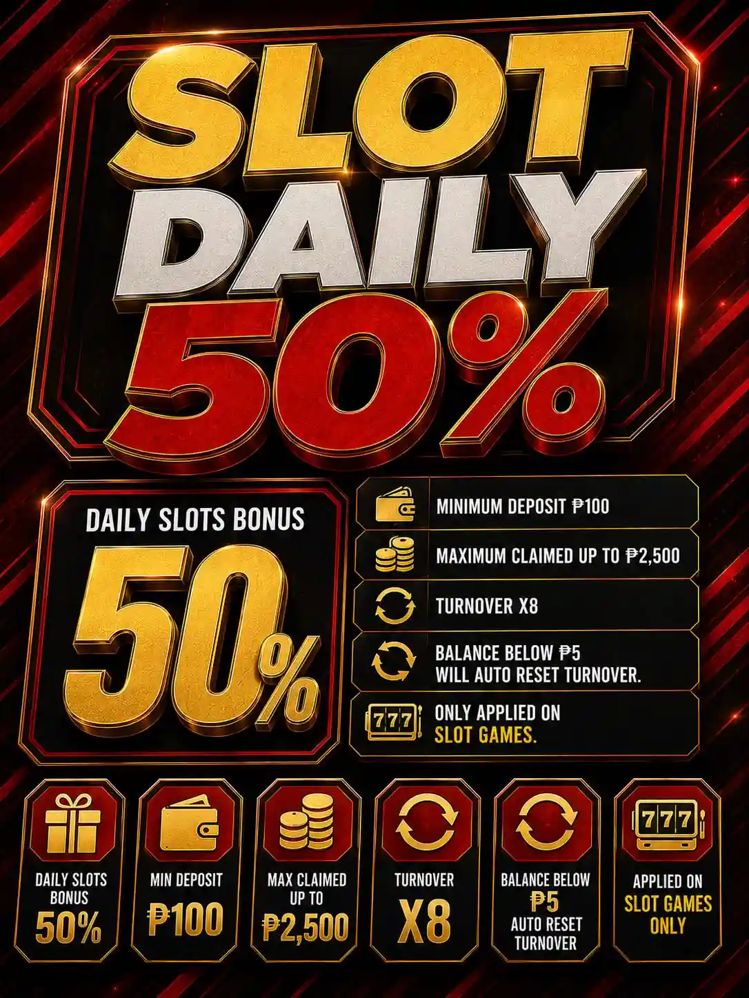 Slot Daily 50%